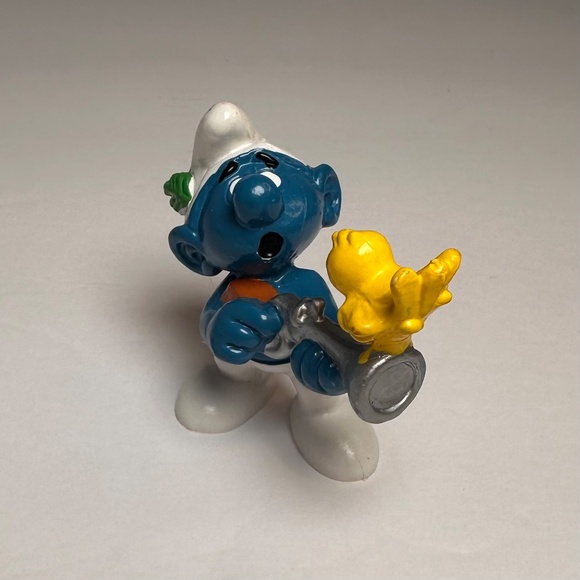 Vintage 1980 Schleich Bird Sho@ting Smurf – West Germany – Peyo - Picture 4 of 6